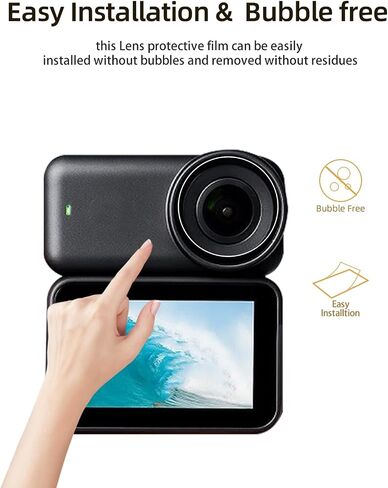 Lens protective film for DJI Osmo Nano camera, HD Protective Film 6h Hardness Lens protective film,Easy Installation,Anti-Scratch,HD Quality,(6 Pack) in Kuwait