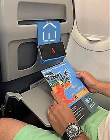 IFlex Cell Phone Stand and Tablet Stand for Air Travel, Work and Home- Flexible Phone Holder is the Perfect iPhone Stand and Holds Any Mobile Device- Non-Slip Grip, Strong and Durable- Cobalt in Kuwait