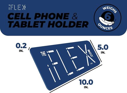 IFlex Cell Phone Stand and Tablet Stand for Air Travel, Work and Home- Flexible Phone Holder is the Perfect iPhone Stand and Holds Any Mobile Device- Non-Slip Grip, Strong and Durable- Cobalt in Kuwait