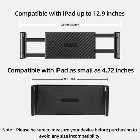 Adjustable Tablet Mount, 360° Rotating iPad Holder for Treadmill Spin Bike Stroller Wheelchair Golf Cart, Pole Clamp Mount for 4.7"-12.9" Tablets Phones in Kuwait
