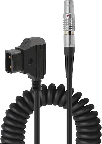 D-TAP to 0B 2 Pin LEMO-Compatible Male Power Coiled Cable for Suitable Teradek Z CAM ARRI RED DJI TILTA Paralinx Preston Transvideo Offhollywood Switronix Panasonic, 59in" in Kuwait