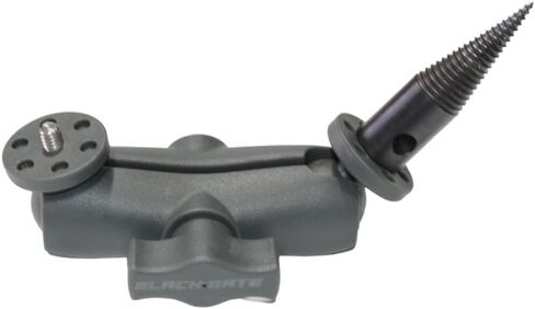 Black Gate Trail Camera Mount - Universal Screw-in Tree Mount for Trail Cameras & Solar Panels, 1/4"-20 Thread, Dual Ball-Socket Adjustment, Rust-Proof Composite, One-Hand Install in Kuwait
