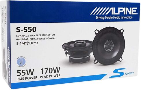 Alpine (4) S-S50 170 Watt 5.25" 5 1/4" Coaxial 2-Way Car Audio Speakers in Kuwait