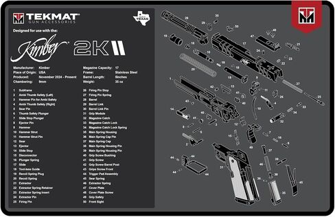 TekMat 17" x 11" Handgun Mat/Kimber 2K11 Gun Cleaning Mat in Saudi Arabia