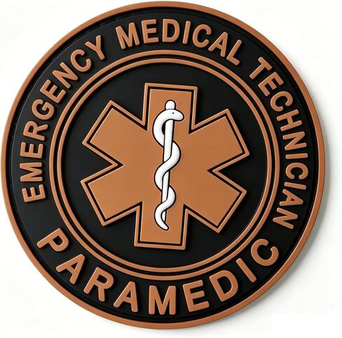 Red PVC EMT Paramedic Emergency Medical Tactical Morale Patch in Saudi Arabia