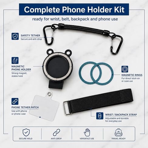 Magnetic Belt Clip Universal Wrist/Backpack Phone Holder Mount in Saudi Arabia