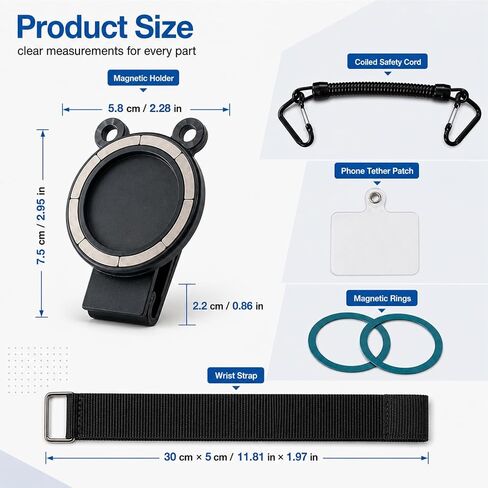 Magnetic Belt Clip Universal Wrist/Backpack Phone Holder Mount in Saudi Arabia