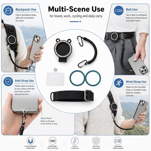 Magnetic Belt Clip Universal Wrist/Backpack Phone Holder Mount in Saudi Arabia