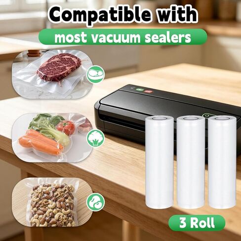 Vacuum Seal Bags For Food Compatible with Nesco VS-12 Deluxe Vacuum Sealer in Saudi Arabia