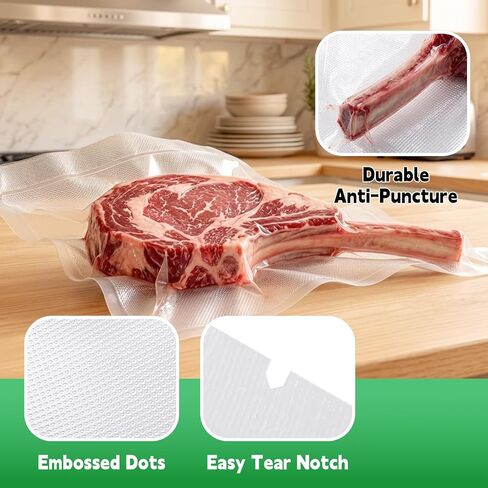 Vacuum Seal Bags For Food Compatible with Nesco VS-12 Deluxe Vacuum Sealer in Saudi Arabia