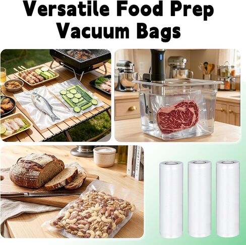 Vacuum Seal Bags For Food Compatible with Nesco VS-12 Deluxe Vacuum Sealer in Saudi Arabia