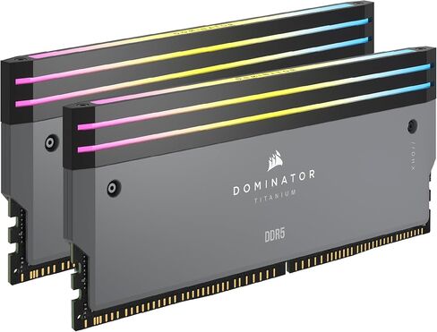 CORSAIR Dominator Titanium DDR5 RGB Light Enhancement Kit – 2X Modules – 0GB RAM – CORSAIR iCUE Compatible – Black in Saudi Arabia