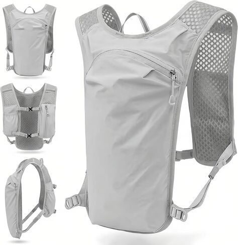 Running Hydration Vest Backpack, Breathable Mesh Backpack,with Water Bladder for Hiking, Trail, Running, Marathons, Cycling in Saudi Arabia