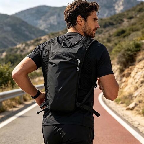Lightweight Running Hydration Vest,Adjustable Outdoor Hiking Daypack,Breathable Sports Backpack for Cycling Marathon Trail Running Climbing in Saudi Arabia