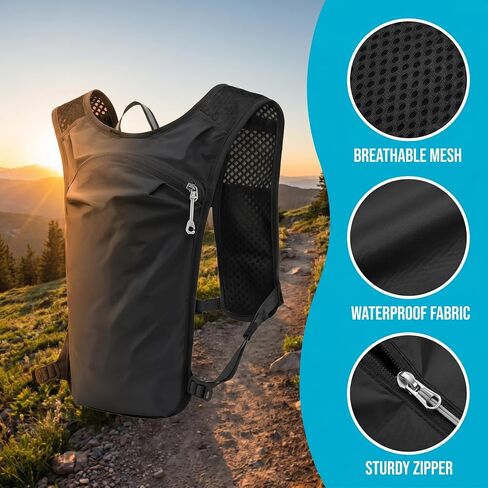 Lightweight Running Hydration Vest,Adjustable Outdoor Hiking Daypack,Breathable Sports Backpack for Cycling Marathon Trail Running Climbing in Saudi Arabia
