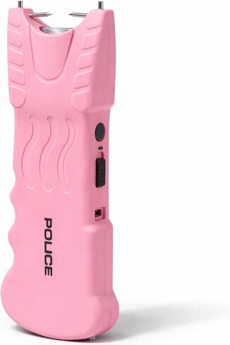 POLICE Stun Gun for Self Defense 916 – High Voltage Rechargeable with LED Flashlight, Compact & Heavy Duty – Personal Security for Women – Pink in Kuwait