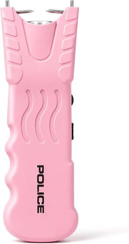 POLICE Stun Gun for Self Defense 916 – High Voltage Rechargeable with LED Flashlight, Compact & Heavy Duty – Personal Security for Women – Pink in Kuwait