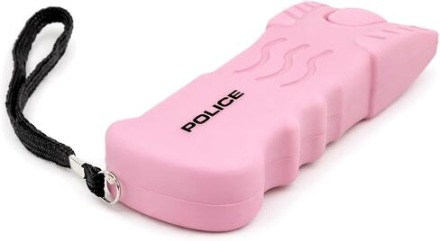 POLICE Stun Gun for Self Defense 916 – High Voltage Rechargeable with LED Flashlight, Compact & Heavy Duty – Personal Security for Women – Pink in Kuwait