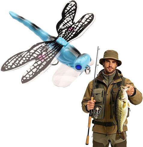 Dragonfly Fishing Lure, Topwater Floating Bait, Crankbait for Bass in Saudi Arabia