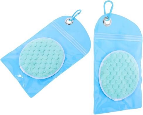 Baluue 2pcs Blue Cotton Sand Remover Bag for Beach and Travel Use in Kuwait