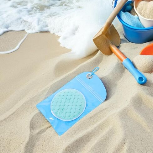 Baluue 2pcs Blue Cotton Sand Remover Bag for Beach and Travel Use in Kuwait