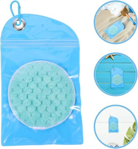 Baluue 2pcs Blue Cotton Sand Remover Bag for Beach and Travel Use in Kuwait