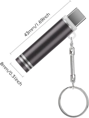 Kingmall [2 Pack] USB C Phone Electric Lighter, Plug & Blow Flameless Windproof Keychain Lighter for iPhone 16/15 & Android - Blow to Ignite, No Battery Needed in Kuwait