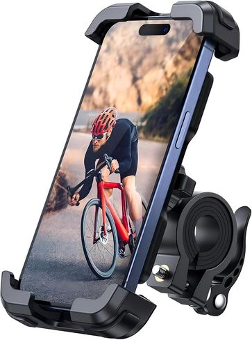Bike Phone Holder, Motorcycle Phone Mount, Handlebar Cell Phone Clamp, Scooter Phone Clip for iPhone 16 Pro Max/Plus, 15 Pro Max, S10, S20, More 4.7" to 6.8" Smartphones in Kuwait