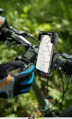 Bike Phone Holder, Motorcycle Phone Mount, Handlebar Cell Phone Clamp, Scooter Phone Clip for iPhone 16 Pro Max/Plus, 15 Pro Max, S10, S20, More 4.7" to 6.8" Smartphones in Kuwait