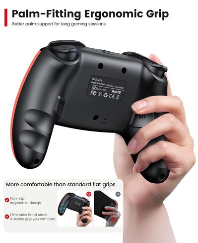 ELISWEEN 2 Pack Wireless Switch Controller for Switch/Lite/OLED/Swicth 2 Controller, Switch Controller Joysticks Work with iOS/Android/PC-Switch 2 Pro TURBO Controller with Wake-up Programmable in Kuwait