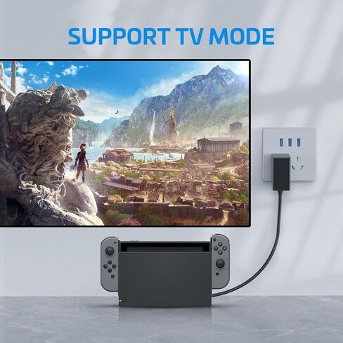 Charger for Switch, Switch OLED & TV Dock Mode, 39W Fast Charger with 5FT USB-C Cable in Kuwait