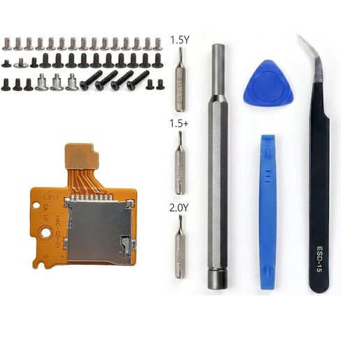 Micro SD Card Reader with Screw Repair Kit for Nintendo Switch HAC-001 in Kuwait