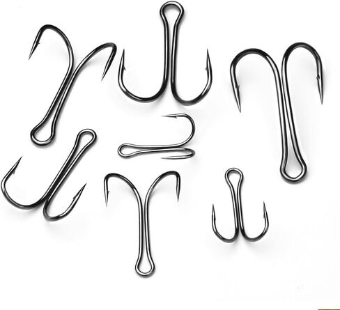 50pcs Stainless Steel Double Fishing Hook Strong Saltwater Frog Toad Hooks in Saudi Arabia