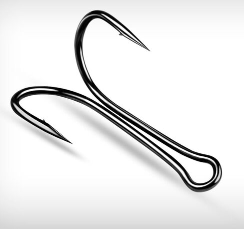 50pcs Stainless Steel Double Fishing Hook Strong Saltwater Frog Toad Hooks in Saudi Arabia
