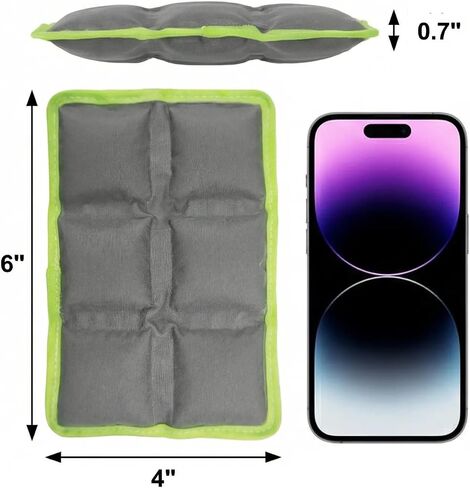 WORLD-BIO Reusable Ice Packs for Lunch Box, Bento Box & Portable Cooler – Long Lasting Cold Packs for Food in Kuwait