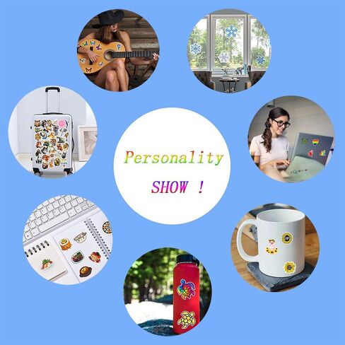 Retro Girl Stickers 50 Pcs Water-Resistant Vinyl for Laptop Water Bottle in Kuwait
