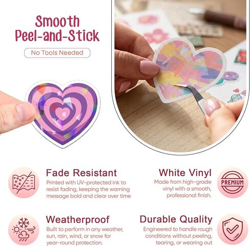 Love Stickers, 102-Pack Decals for Easy Personalization in Saudi Arabia