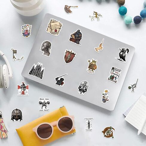120 Pcs Medieval Stickers Graffiti Waterproof Vinyl for Birthday Party Supplies Decoration Favors for Water Bottles Laptop Suitcase Scrapbooking Choice in Kuwait