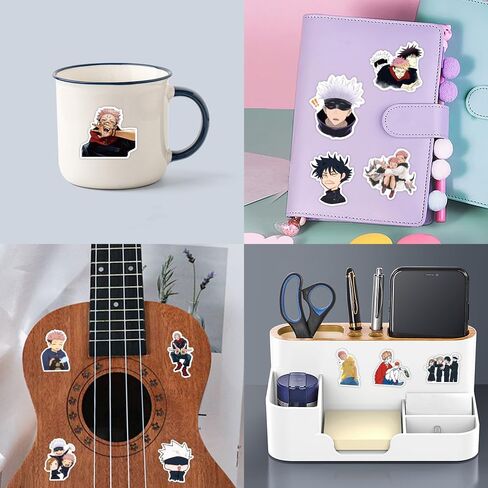 50Pcs Manga Jujutsu Kaisen Stickers Mixed Pack Hot Cartoon Anime Stickers Decorative Sticker for Kids Teens Adults Waterproof Sticker for Water Bottle Laptop in Kuwait