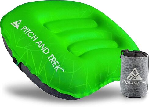 Camping Pillow with Removable Cover, Ultralight Portable Compact Inflatable Pillow for Neck Lumbar Support, Compressible Pillow for Hiking, Beach, Hammock, and Backpacking Gear in Kuwait