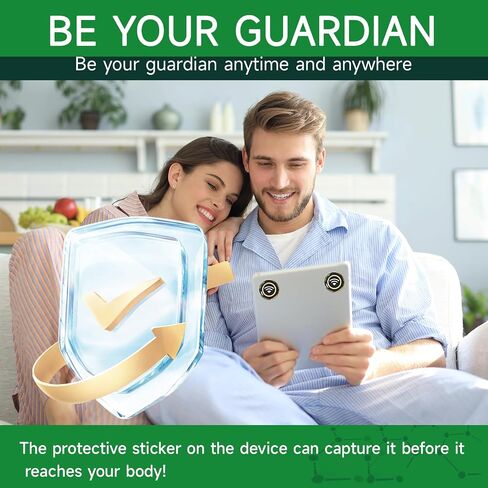 6 Pieces Blocker Protection Neutralizers Stickers for Cell Phones Tablets Laptops Computer WiFi Printer TV Electronic Devices Black in Kuwait