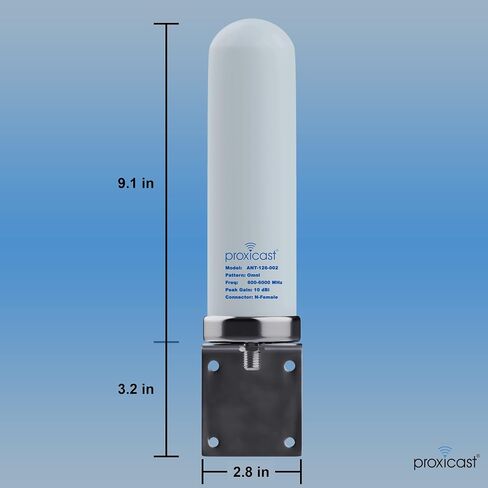Proxicast High Gain 10 dBi Wide-Band 4G / 5G & WiFi Omnidirectional Antenna in Kuwait