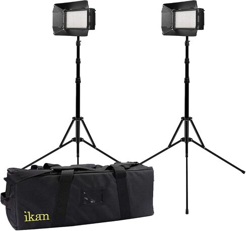Mylo Mini Bi-Color 2-Point Led Light Kit with 2 X Mb4,Includes Dv Batteries, Stands, and Bags in Kuwait