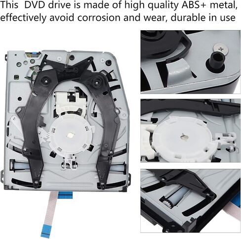 Srliya Pro DVD Drive Replacement for CUH7100 CUH7200 Game Console Optical Disc Drive ABS Metal Plug Play in Kuwait