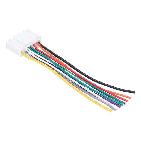 Dual Car Audio Wiring Harness Stereo 12 Pin Wire Connector Interface Cables Fit for Versa Sunny in Kuwait