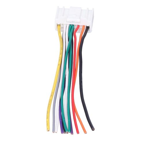 Dual Car Audio Wiring Harness Stereo 12 Pin Wire Connector Interface Cables Fit for Versa Sunny in Kuwait