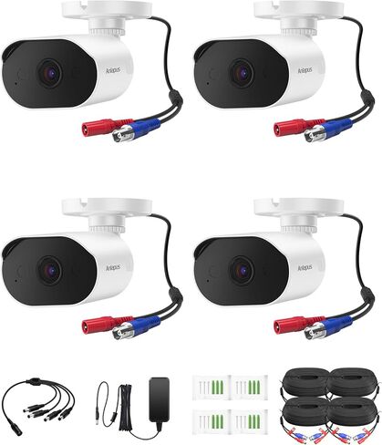 Anlapus 2 Pack 1080P HD-TVI Security Camera with Audio, 2MP CCTV Bullet Cam in Kuwait