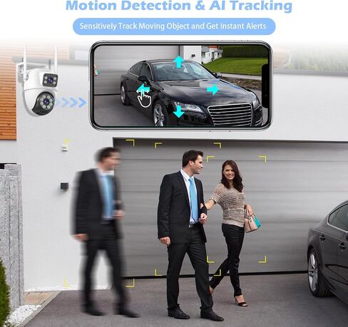 Security Camera Outdoor, Dual Len, 6MP, 5GHz WiFi Camera in Kuwait