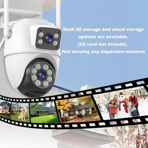 Security Camera Outdoor, Dual Len, 6MP, 5GHz WiFi Camera in Kuwait