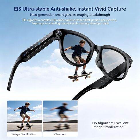 AI Smart Glasses with Camera, POV Vlog, Translator & 3 Lenses in Kuwait